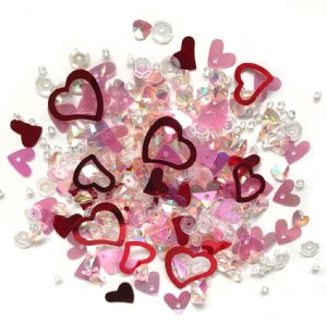 Buttons Galore - Sequin Mixes - Sweethearts