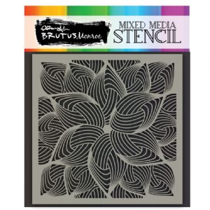 Brutus Monroe - Stencil - Abstract Flower