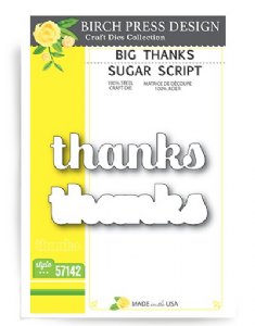 Birch Press Designs - Dies - Big Thanks Sugar Script