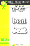 Birch Press Designs - Dies - Big Best Sugar Script