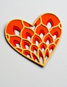 Birch Press Designs - Dies - Petal Heart Layer Set