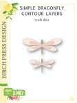 Birch Press Designs - Die Layer Set - Simple Dragonfly Contour