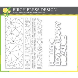 Birch Press Designs - Clear Stamps & Dies - Crystal Lingo