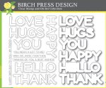 Birch Press Designs - Clear Stamp & Die Set - Happy Lingo