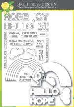 Birch Press Designs - Clear Stamp & Die Set - Rainbow Days Lingo Notes