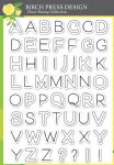 Birch Press Design - Clear Stamps - Mod Alphabet