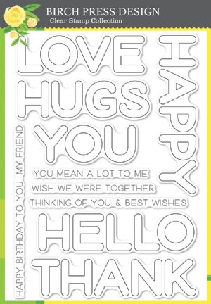 Birch Press Designs - Clear Stamp - Happy Lingo