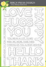 Birch Press Designs - Clear Stamp - Happy Lingo