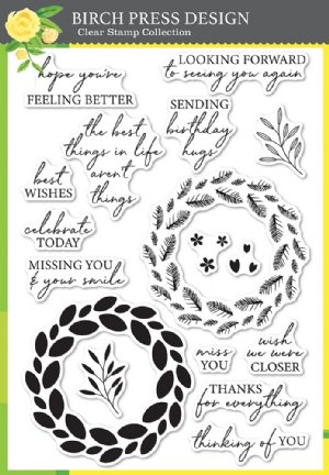 Birch Press Designs - Clear Stamp - Classic Sentimental Wreath