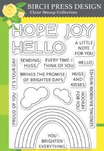 Birch Press Designs - Clear Stamp - Rainbow Days Lingo Notes