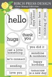 Birch Press Designs - Clear Stamp - Contempo Greetings