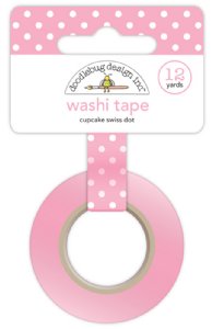 Doodlebug - Washi Tape - Swiss Dot Cupcake
