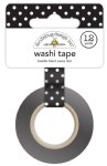 Doodlebug - Washi Tape - Swiss Dot Beetle Black