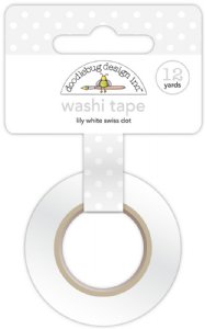 Doodlebug - Washi Tape - Swiss Dot Lily White