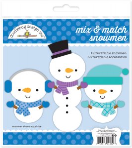 Doodlebug Design - Craft Kit - Mix & Match Snowmen