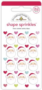 Doodlebug - Shape Sprinkles - Night Before Christmas - Here Comes Santa