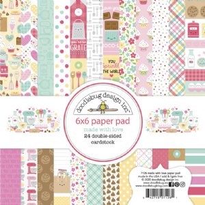 Doodlebug Design - 6X6 Paper Pad - Made with Love