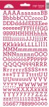 Doodlebug Design - My Type Alphabet Cardstock Stickers - Ladybug