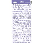 Doodlebug - Alphabet Cardstock Stickers - Lilac