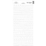 Doodlebug - Alphabet Cardstock Stickers - Lily White