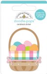 Doodle Bug - Doodle-pops 3D Cardstock Sticker - Hippity Hoppity - Easter Baske
