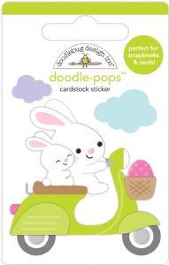 Doodle Bug - Doodle-pops 3D Cardstock Sticker - Hippity Hoppity - Hop On