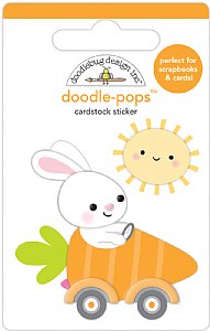 Doodlebug - Doodle-pops 3D Cardstock Sticker - Bunny I'm Home