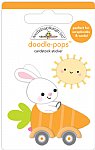 Doodlebug - Doodle-pops 3D Cardstock Sticker - Bunny I'm Home