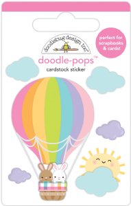 Doodle Bug - Doodle-pops 3D Cardstock Sticker - Hippity Hoppity - Hop Hop & Aw