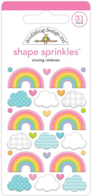 Doodlebug Design - Shape Sprinkles - Fairy Garden - Chasing Rainbows