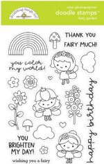 Doodlebug Design - Clear Stamp - Fairy Garden