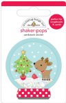 Doodlebug - Shaker-pops Cardstock Sticker - Let It Snow - Snow Wonder