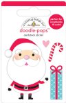 Doodlebug - Doodle-pops 3D Cardstock Sticker - Let It Snow - Hello Santa