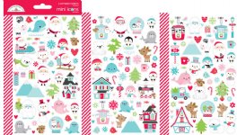 Doodlebug - Mini Icons Cardstock Stickers - Let It Snow