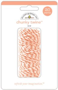 Doodlebug Design - Chunky Twine - Coral