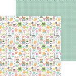 Doodlebug Design - 12X12 Patterned Paper - Pretty Kitty