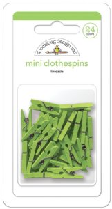 Doodlebug Design - Mini Clothespins - Limeade