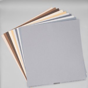 Bazzill Basics - 12X12 Smoothies Cardstock Assortment Pack - Neutrals