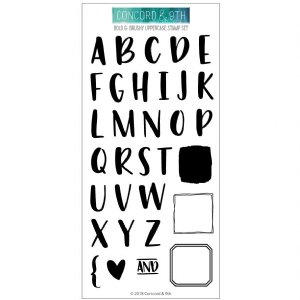 Concord and 9th - Clear Stamp - Bold and Bushy Uppercase