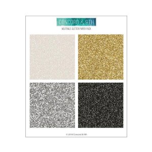 Concord and 9th - 6X6 Paper Pack - Neutral Glitter