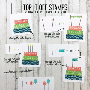 Concord and 9th - Clear Stamp - Top it Off Stamp Set