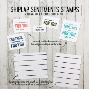 Concord and 9th - Clear Stamp - Shiplap Sentiments Set