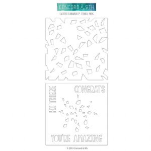 Concord and 9th - Stencil Pack - Faceted Turnabout