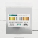 Concord and 9th - 6X6 Foil Paper Pack, Neutrals (Silver/Gold/Copper)