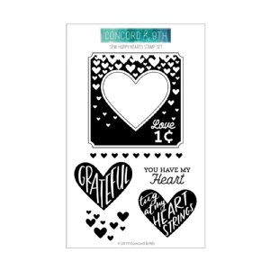 Concord and 9th - Clear Stamp - Sew Happy Hearts