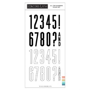 Concord and 9th - Clear Stamps - All the Numbers