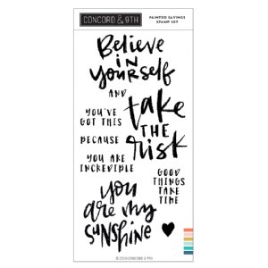 Concord and 9th - Clear Stamps - Painted Sayings