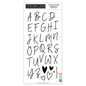 Concord and 9th - Clear Stamp - Lovely Letters Uppercase