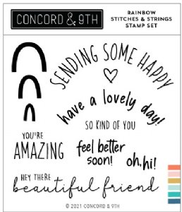 Concord and 9th - Clear Stamp - Rainbow Sayings