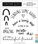 Concord and 9th - Clear Stamp - Rainbow Sayings